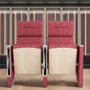 Modern Auditorium Chair for Cinema and School Durable Fabric Theater Furniture
