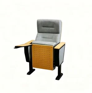 Modern Auditorium Chairs Durable Wood Metal Theater Furniture Comfortable Cinema Chair