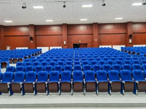 Modern Auditorium Chairs with Writing Board Fabric Theater Furniture for School Hotel Church and Hospital Use