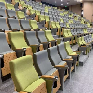 Modern Auditorium Lecture Hall Tables and Chairs Folding Cinema With Sofa Seats Auditorium Chair