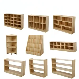 Modern Baby Furniture Preschool Kindergarten Cubby Shoe Storage Cabinet Set for Classroom Bedroom Bathroom Kitchen Hotel Use