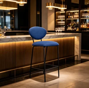 Modern Bar Chair OEM ODM High Quality Counter Stool for Hotel Bar Cafe Projects USA EU Middle East Market