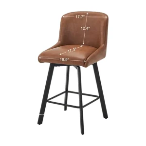 Modern Bar Chairs for Restaurant Bistro Ergonomic Padded Bar Stools for Dining Room Hotel Lounge Commercial High Counter Stools