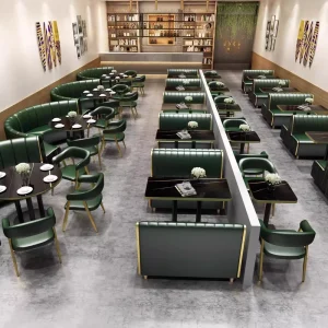Modern Bar Restaurant Factory Restaurant Furniture Dining Sofa Set Cafe Dinning Table Set Bar Club Booth Sofa