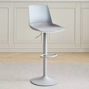 Modern Bar Stool Plastic Frame High Chair Swivel Adjustable Bar Chair for Kitchen Counter