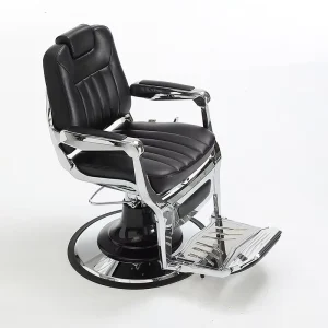 Modern Barbershop Furniture Round Base Hairdressing Styling Chair Heavy Duty Salon Shaving Barber Chair