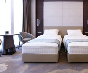Modern Bedroom Furniture Sets 5 Star Contemporary Style Durable MDF Material for Hotels and Apartments