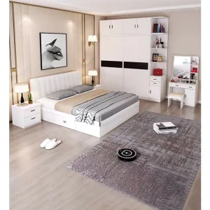 Modern Bedroom Furniture Storage Queen Multifunctional King Size Double Wooden Bed