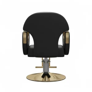 Modern Black Leather Barber Chair Durable Steel Frame Salon Styling Chair with Professional Hydraulic Pump for Barber Shop Use