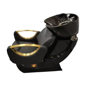 Modern Black Shampoo Chair for Hair Salon Furniture for Bathroom & Hotel Use