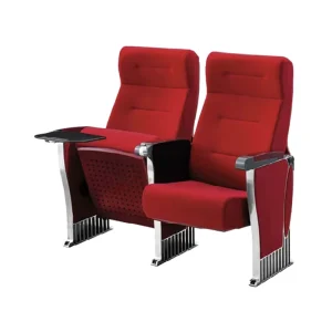 Modern Blue Auditorium Chair Bleacher Stadium Seats for Cinemas Schools Electric Adjustable Height Fabric Theater Furniture