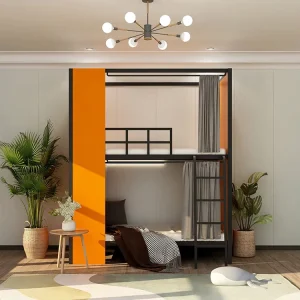 Modern Bunk Bed 200x90x210CM for School Dormitories Bedroom Enterprises E sports Hotels All inclusive Capsule Design