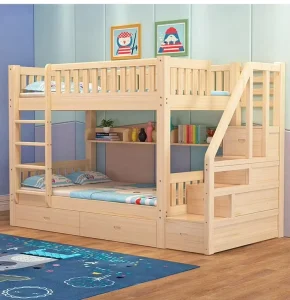 Modern Bunk Beds Children’s Solid Wood Hot Selling Bunk Beds Custom Dormitory Beds
