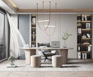 Modern CEO Boss Desk Custom Wooden Craftsmanship Executive Grade Premium Office Furniture