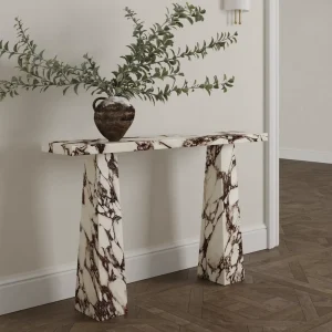 Modern Calacatta Viola Marble European Design Porch Console Table for Living Room Kitchen Villa & Hotel