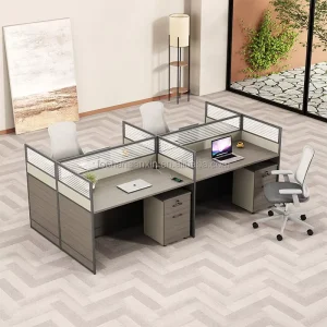 Modern Call Center Cubicles Modular Office Workstations 6 8 Seats Office Desk With Partition
