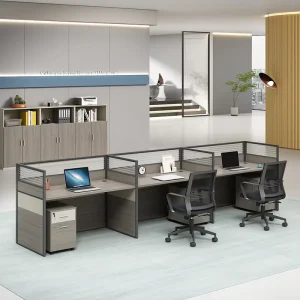 Modern Call Center Cubicles Modular Office Workstations 6 8 Seats Office Desk With Partition