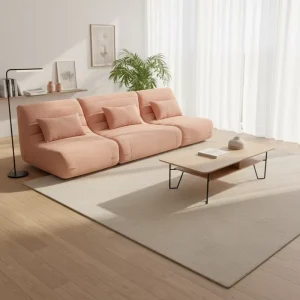 Modern Casual Fabric Living Room Modular Sofa Set Ergonomic Soft Upholstery Modular Comfort Design for Living Room Furniture