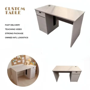 Modern Casual Furniture Office Desk Staff Workstation Business Writing Book Table with Drawer Work Table