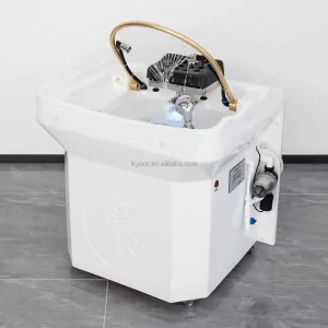 Modern Ceramic Salon Hair Washing Massage Chair Removable Shampoo Basin for Bathroom & Hotel Use Portable Head Spa