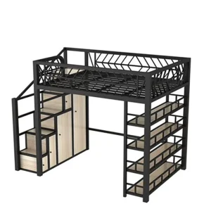 Modern Chinese Design Durable Stainless Steel Student Dormitory Beds for School Apartment Bedroom Use