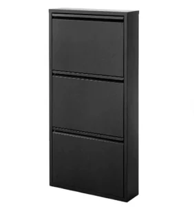 Modern Chinese Slim Metal Shoe Storage Rack Cabinet Home Indoor and Outdoor Hanging Entryway Wall Mounted for Living Room