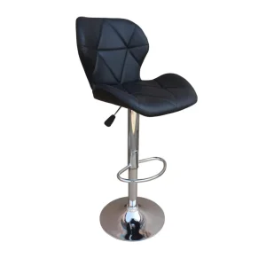 Modern Chrome Bar Stool with Swivel Seat