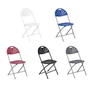 Modern Classic Black White Customisable Lightweight Heavy Duty Portable Stackable Plastic Folding Chair School Kitchen