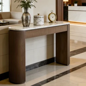 Modern Classic Console Table Hotel Home Living Room Hallway Furniture Minimalist Design Premium Wooden Console Table