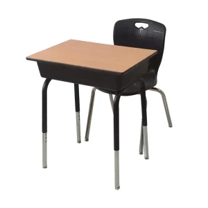 Modern Classroom Student Furniture Middle School Single Desks Chairs Set Knock down Structure for Apartment Workshop Living Room