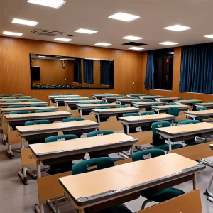 Modern Classroom Student Study Desk Double Seaters Wooden Comfortable Ergonomic School Kids Adjustable Tables and Chairs