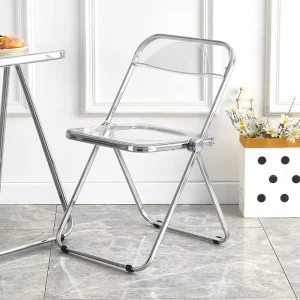 Modern Clear Acrylic Folding Chair for Hotel and Outdoor Events