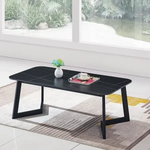 Modern Coffee Table Family Furniture Metal Black Customized Steel Coffee Table