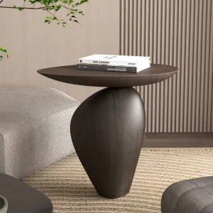 Modern Coffee Table for Living Room Solid Wood Coffee Table Minimalist Oval Coffee Tables Coffee Table