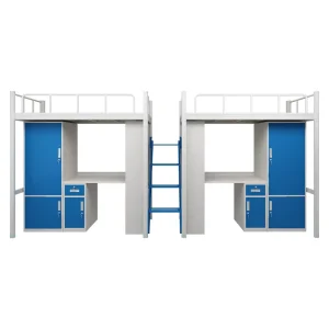 Modern College Apartment Beds Dormitory Beds Upper Lower Tables High Low Bed Combination Desks Factory Profile Beds