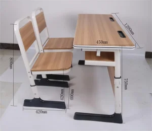 Modern College Table Adult School University Student Desk and Chairs Set Classroom Furniture