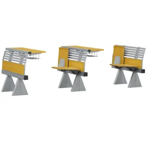 Modern College Theater Furniture Foldable Plywood Classroom Table Set for School Auditorium Seating Use