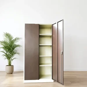 Modern Colorful 2 Swing Door Steel Filing Cabinet Office Furniture Metal Cupboard Hospital School Workshop Home Office