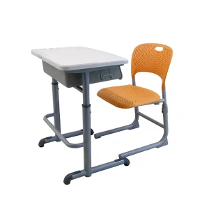 Modern Comfortable Adjustable School Desks and Chairs School Classroom Furniture Single Seater Student Desk and Chair Set