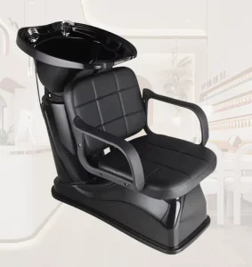 Modern Comfortable Bed Style Design Hair Salon Chair with Shampoo Bowl and Sink Plastic Backwash Shampoo Unit Chair