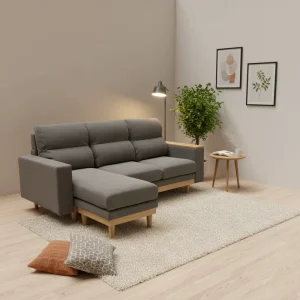 Modern Comfortable Convertible Living Room Sectional Sofa Set