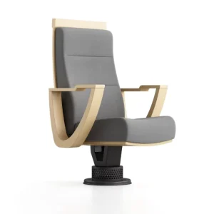 Modern Comfortable Metal Auditorium Chair with Writing Pad Slow Rebound Furniture for Theater Hall Home Office & Church Use
