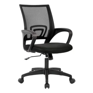 Modern Comfortable Swivel Mid Back Mesh Seat Ergonomic Task Computer Office Chair with Lumbar Support
