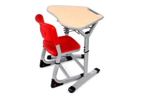 Modern Comfortable Wood Folding Training Table Durable Mobile Classroom Furniture for School Use