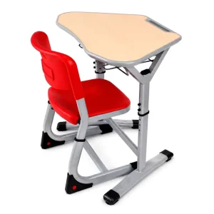 Modern Comfortable Wood Folding Training Table Mobile Classroom Furniture for School Use