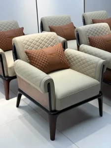 Modern Comfortable Wood Square Sectional Sofa Grey Leisure Chairs Set for Living Room Furniture Factory Custom