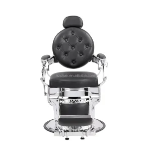 Modern Commercial Classic Reclining Leather Chair Synthetic Leather for Barber Shop Application