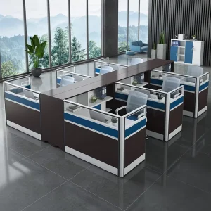 Modern Commercial Furniture Office Partitions Configuration with Modular Office Desk Office Table Setup for Hospitals and School