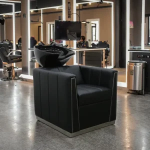 Modern Commercial High Grade Hair Wash Chair with Fiberglass Basin for Salon and Barbershop Use Eco Friendly Waterproof Design