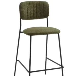 Modern Commercial Kitchen Bar Stools High Chair Metal Legs PU Leather Dining Furniture for Restaurant Chair
